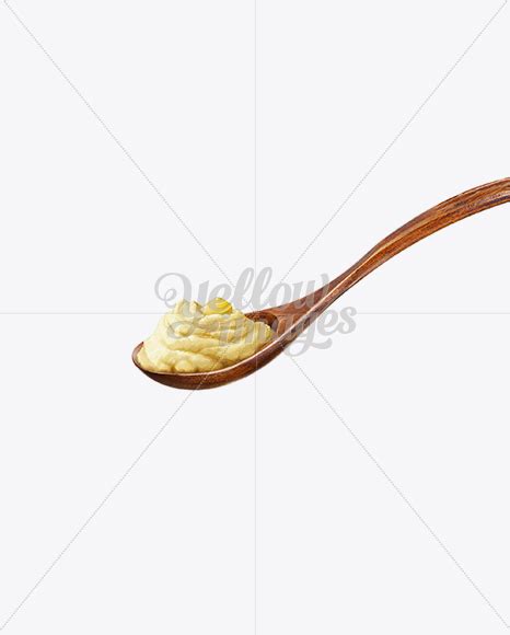 Download Wooden Spoon With Potatoe Puree And Butter